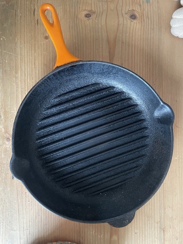 Creuset round orange enamel - le,