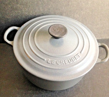Lidded Le Creuset Grey Cast